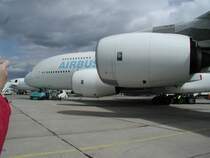 Triebwerksansicht eines A 380 auf der ILA 2006