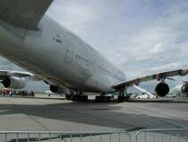 Hintere Seitenansicht eines A 380 auf der ILA 2006