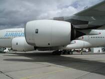Triebwerksansicht eines A380 
