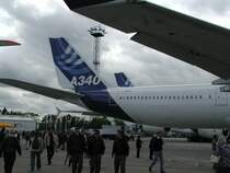 Seitenleitwerk eines A340 