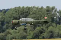 Wega Air Sevice Yak-52 SP-YDG beim Start in Bautzen whren der schsischen Flugtage am 10.08.2013