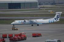 Dash 8 G-JECN von Flybe in Hamburg Fuhlsbttel am 02.12.08