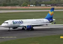 Condor (ex Condor-Berlin), D-AICL, Airbus, A 320-200 (Janosch-Sticker & Mischlackierung  Sunny Hart ), 02.04.2014, DUS-EDDL, Dsseldorf, Germany