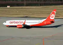 B 737-86J D-ABKN der Air-Berlin, taxy at CGN - 02.02.2014