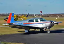 Mooney M20J D-EMHO am Flugplatz Bonn-Hangelar - 12.02.2014