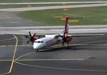 Air Berlin (LGW), D-ABQK (ex SkyWork HB-JIK), De Havilland Canada, 8Q-400, 02.04.2014, DUS-EDDL, Dsseldorf, Germany