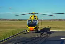 BK-117B-2 ADAC D-HBRB abgestellt in EDKB - 02.02.2014