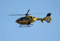 ADAC Luftrettung EC 135P2 D-HBYH  Christoph 31  am 30.12.2013 ber dem Flughafen Berlin-Tegel