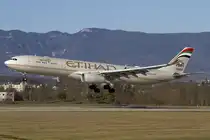 Etihad Airways, A6-AFE, Airbus, A330-343X, 13.01.2015, GVA, Geneve, Switzerland 




