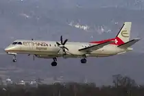 Etihad Regional, HB-IZJ, Saab, 2000, 13.01.2015, GVA, Geneve, Switzerland 



