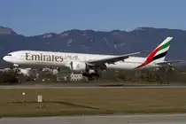 Emirates, A6-EGL, Boeing, B777-31H-ER, 13.01.2015, GVA, Geneve, Switzerland 




