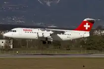Swiss, HB-IYZ, BAe-Avro, ARJ-100, 13.01.2015, GVA, Geneve, Switzerland 



