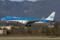 KLM - Cityhopper, PH-EZB, Embraer, EMB-190LR, 13.01.2015, GVA, Geneve, Switzerland 



