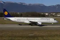 Lufthansa - CityLine, D-AECD, Embraer, EMB-190, 13.01.2015, GVA, Geneve, Switzerland 



