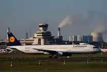 Lufthansa A 321-131 D-AIRO kurz vor dem Start in Berlin-Tegel am 19.10.2014