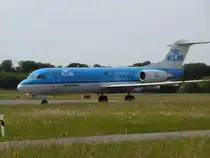 PH-KZO, Fokker 70 von KLM Cityhopper am 25.05.2014 in Luxembourg