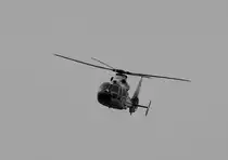 Rotorflug SA-365N Dauphin D-HAMV am 26.10.2014 ber dem Flughafen Berlin-Tegel