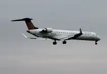 Eurowings CRJ900NG D-ACNT bei der Landung in Berlin-Tegel am 26.10.2014
