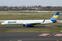 Condor, D-ABOE, Boeing, 757-330 wl (Janosch-St. & Misch-Lkrg.), 03.04.2015, DUS-EDDL, Düsseldorf, Germany