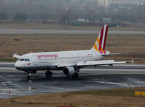 Germanwings A 320-211 D-AIQP bei der Ankunft in Dsseldorf am 10.03.2015