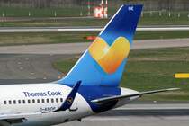 Condor, D-ABOE, Boeing, 757-330 wl (Seitenleitwerk/Tail ~ Janosch-St. & Misch-Lkrg.), 03.04.2015, DUS-EDDL, Düsseldorf, Germany