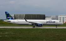 jetBlue Airways,D-AVXN,Reg.N950JT,(c/n 6609),Airbus A321-231(SL),20.05.2015,XFW-EDHI,Hamburg-Finkenwerder,Germany