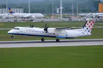 9A-CQC Croatia Airlines De Havilland Canada DHC-8-402Q Dash 8   bei der Landung in München  14.05.2015  