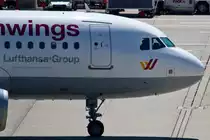 Germanwings (4U/GWI), D-AGWF, Airbus, A 319-132 (Bug/Nose ~ neue GW-Lkrg.), 05.06.2015, CGN-EDDK, Kln-Bonn, Germany