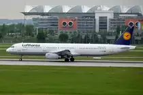 D-AIDB Lufthansa Airbus A321-231  Bayreuth  beim Start in München am 14.05.2015