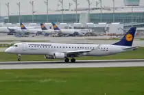 D-AEBL Lufthansa CityLine Embraer ERJ-195LR (ERJ-190-200 LR)  in München gelandet  14.05.2015