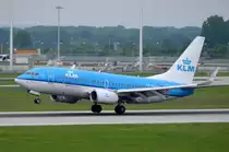 PH-BGX KLM Royal Dutch Airlines Boeing 737-7K2(WL)  am 14.05.2015 in MÜnchen bei der Landung