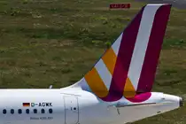 Germanwings (4U/GWI), D-AGWK, Airbus, A 319-132 (Seitenleitwerk/Tail ~ neue GW-Lkrg.), 05.06.2015, CGN-EDDK, Köln-Bonn, Germany