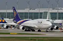 HS-TGF Thai Airways International Boeing 747-4D7   zum Start am 11.09.2015 in München