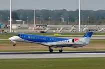 G-RJXM bmi Regional Embraer ERJ-145MP  in München bei der Landung am  11.09.2015