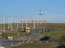 D-ANFK Aerospatiale ATR-72 der Fluggesellschaft Lufthansa Regional als Flug LH 860 aus D�sseldorf beim Landeanflug auf Dresden-Klotzsche; 12.03.2007
