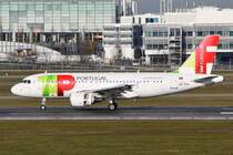 CS-TTV TAP - Air Portugal Airbus A319-112   am 11.12.2015 in München bei der Landung