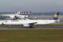 D-AIDO Lufthansa Airbus A321-231  beim Start in München am 11.12.2015