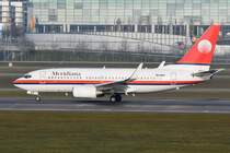 EI-IGT Meridiana Boeing 737-73V(WL)  beim Start am 11.12.2015 in München