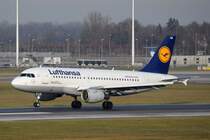 D-AILB Lufthansa Airbus A319-114   Wittenberg-Lutherstadt  bei der Landung am 11.12.2015 in München