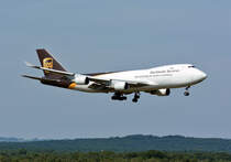 B 747-44AF UPS, N575UP, final CGN - 02.08.2015