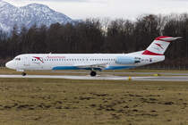Austrian, OE-LVL, Fokker, F-100, 09.01.2016, SZG, Salzburg, Austria 




