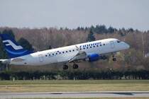 Embraer 170 OH-LEO der Finnair beim Start in Hamburg Fuhlsb�ttel am 01.04.09