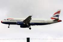 British Airways, G-EUUX, Airbus, A320-232,(Red Nose Day) 29.03.2009, CDG, Paris-Charles de Gaulle, France 

