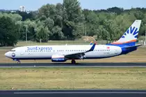 TC-SNY SunExpress Boeing 737-8K5(WL)  gelandet in Tegel am 07.07.2016