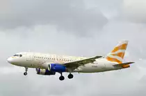 British Airways Airbus A319 G-EUPH vor der Landung in Hamburg Fuhlsbüttel am 14.07.16 