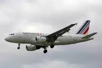 Air France, F-GRXM, Airbus A319-111, 01.Juli 2016, LHR London Heathrow, United Kingdom.