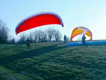 Startvorbereitungen am Lasserger Küppchen (9. März 2014)