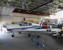 Zlin 43, D-EKMZ in der Technikhalle in Gera (EDAJ) am 19.7.2016