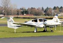 DA-42 (Diamond Aircraft) am 02.04.2009 in Bonn-Hangelar