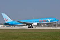 Landung,B767/Arkefly/MUC/Mnchen/Germany.